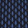 Printed Cotton FUZMINI Night / Blue